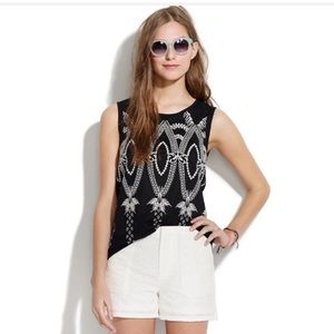 EUC Madewell Oaxaca Tank black L A230